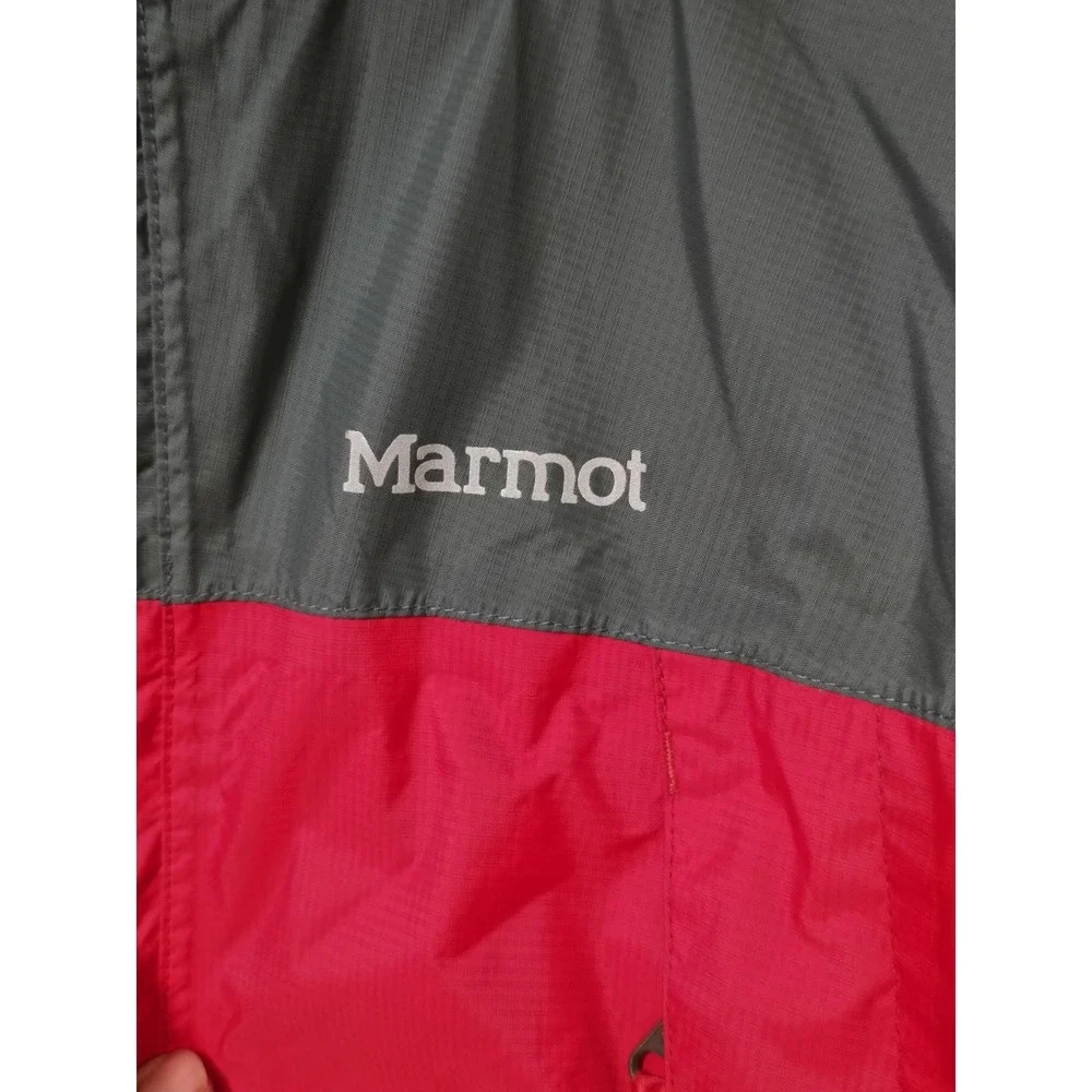 Marmot Kids Youth Large  Rain Jacket Parka Red /black Waterproof Hooded‎ Shell